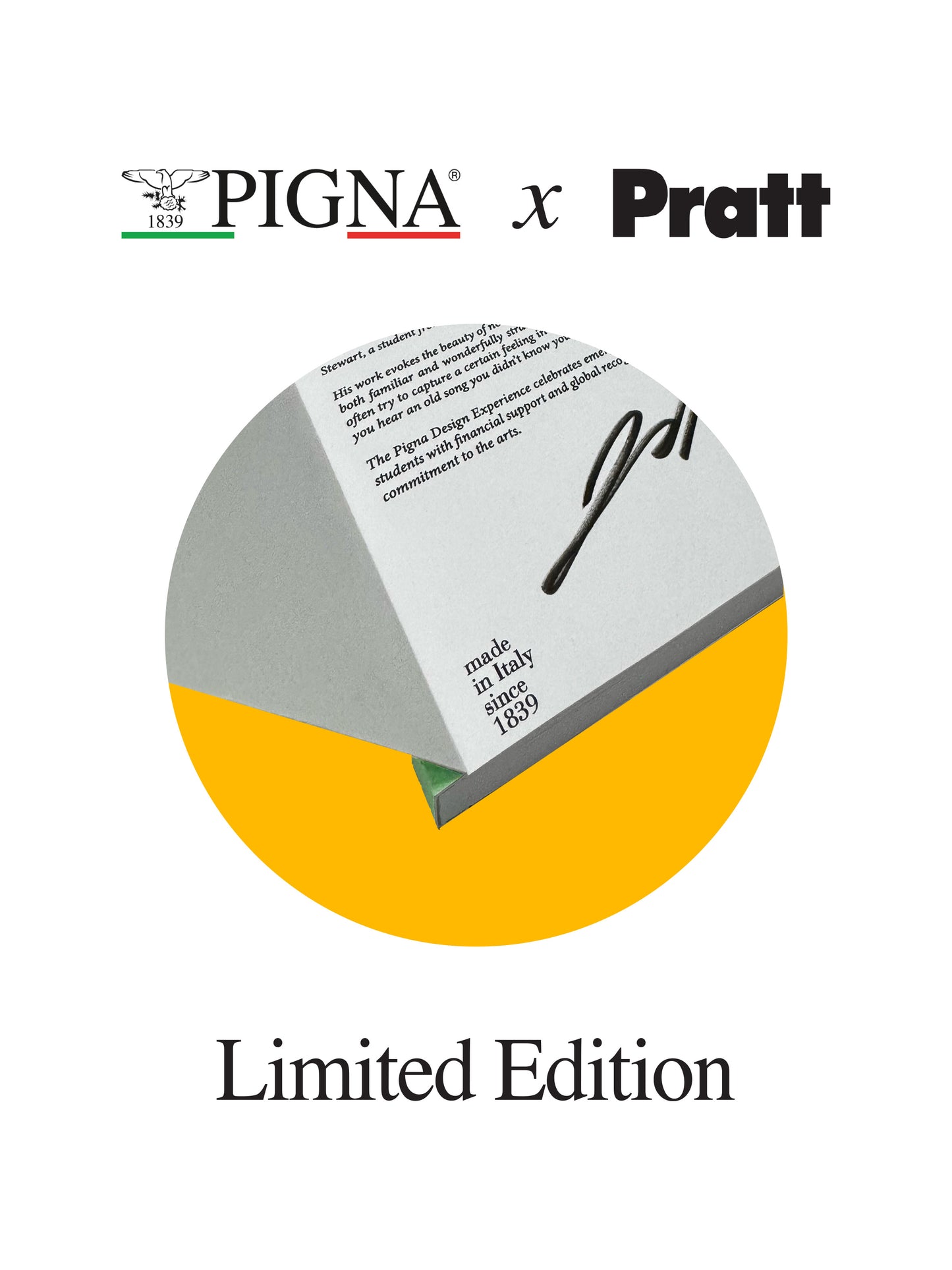 Pigna X Pratt Notebook - Soft Cover