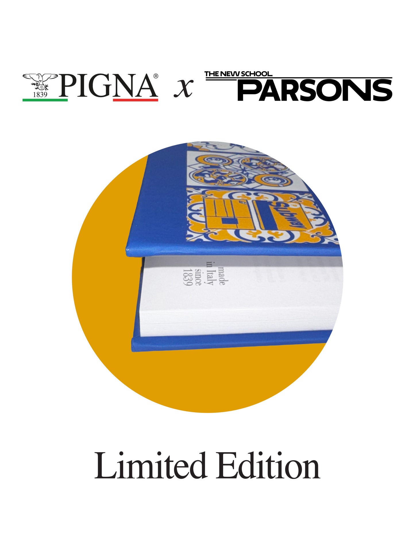 PdiPigna X Parsons Notebook - Hard Cover