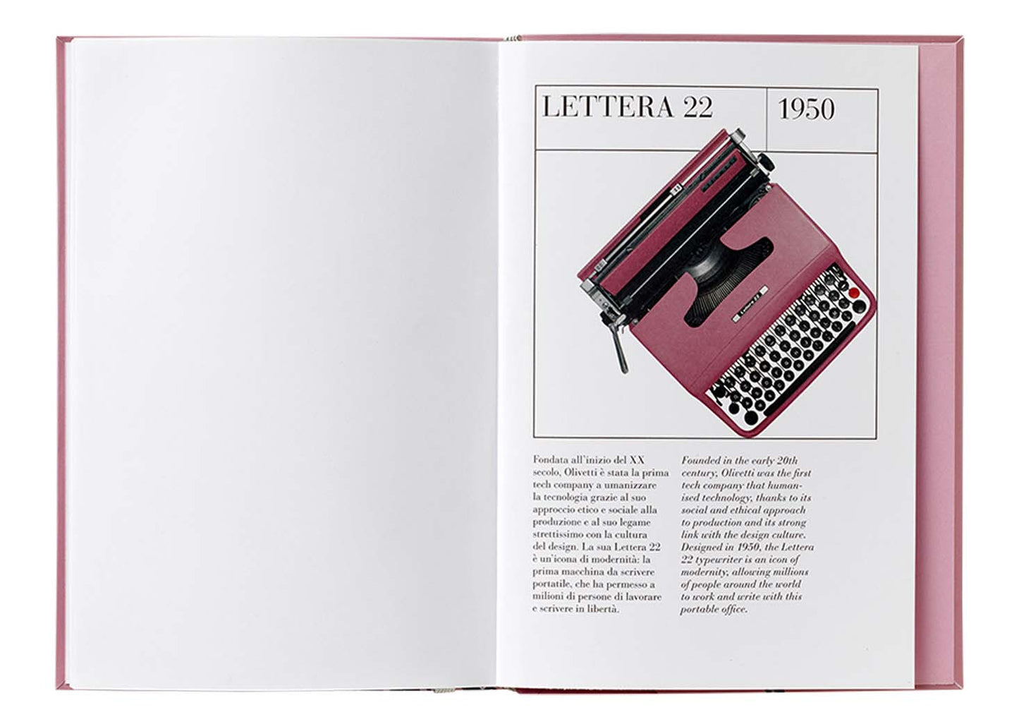 Olivetti Tribute Notebook - Lettera 22 - Hard Cover